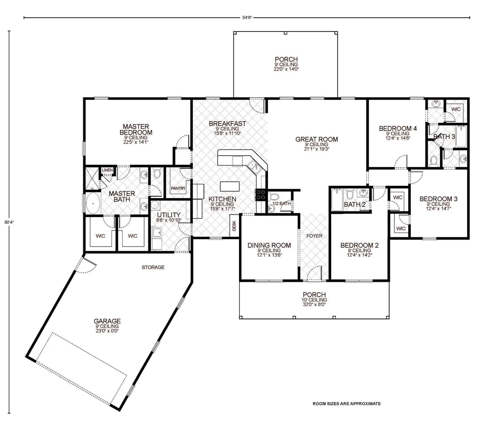 Adelaide - Custom Home Floor Plan
