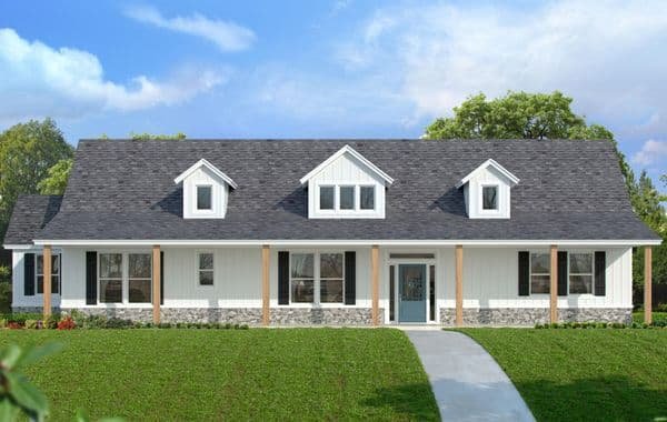 Bartlett custom home elevation - 3 Bed / 2.5 Bath / 2,264 Sq Ft