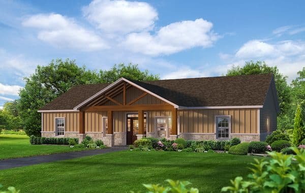 Bowie custom home elevation - 4 Bed / 2.5 Bath / 2,100 Sq Ft