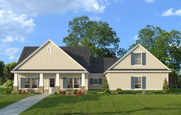 Canyon custom home elevation - 3 Bed / 2.5 Bath / 2,060 Sq Ft