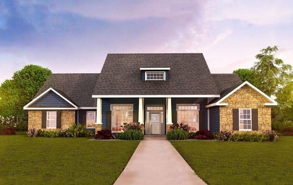Kendall custom home elevation - 3 Bed / 2 Bath / 2,033 Sq Ft