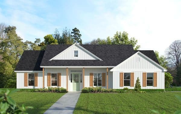 Lafayette B custom home elevation - 4 Bed / 3.5 Bath / 2,401 Sq Ft