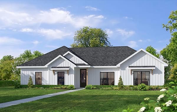 Maplecrest custom home elevation - 3 Bed / 2 Bath / 1,736 Sq Ft