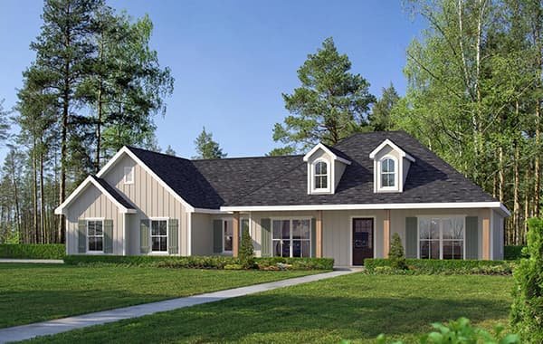 Olivia custom home elevation - 3 Bed / 2 Bath / 1,550 Sq Ft