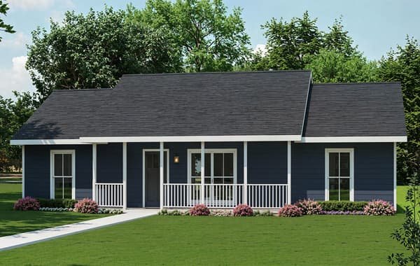 Whitley custom home elevation - 3 Bed / 2 Bath / 1,491 Sq Ft